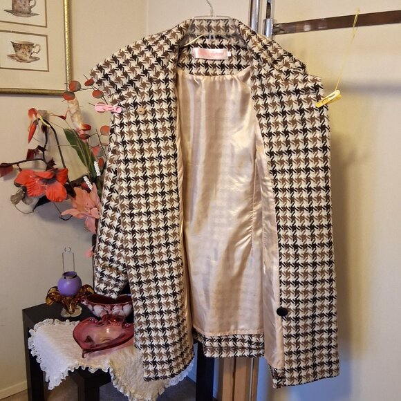 NEW Women’s Cream Brown Double-Breasted Lined Trench Coat Winter Outerwear 18 XL - Picture 8 of 10